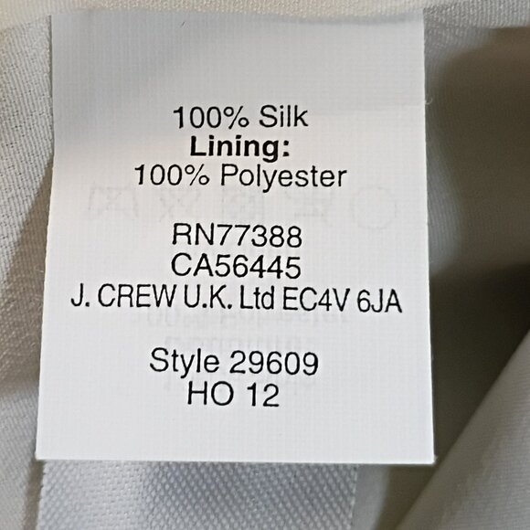 ❤️🎇 Absolutely Beautiful J Crew Collection 100% Silk - Picture 14 of 15